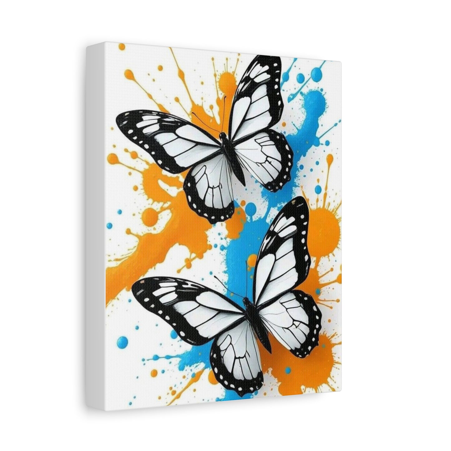 Butterfly Splash Canvas Wall Art — Matte Stretched Canvas