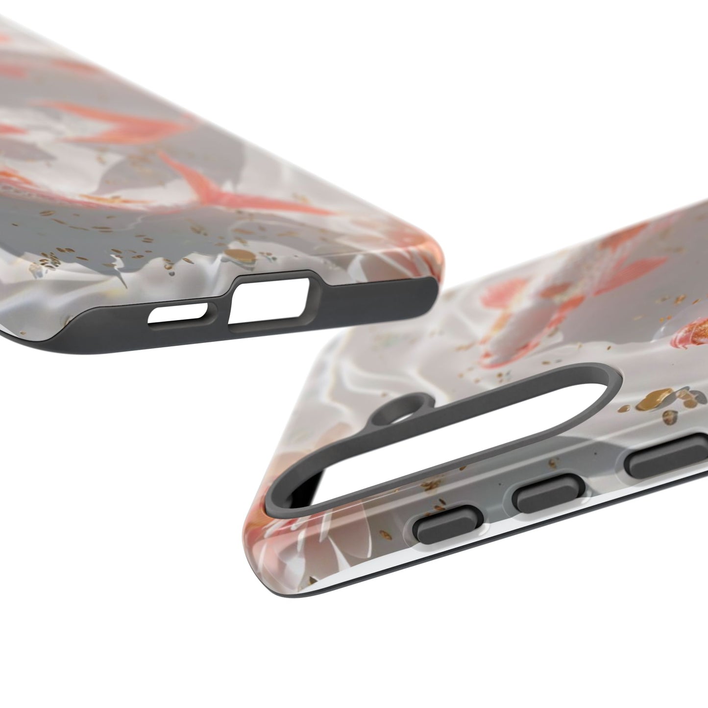 Koi Fish Phone Case "Serene Gold Fleck Watercolor"
