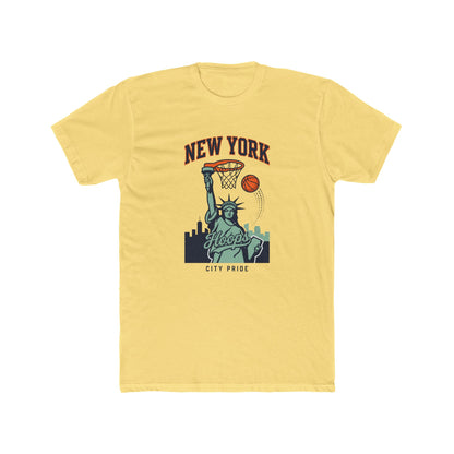 New York Hoops T-Shirt — Statue of Liberty Basketball City Pride Tee