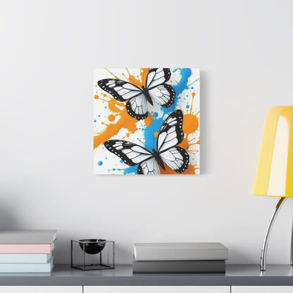 Butterfly Splash Canvas Wall Art — Matte Stretched Canvas