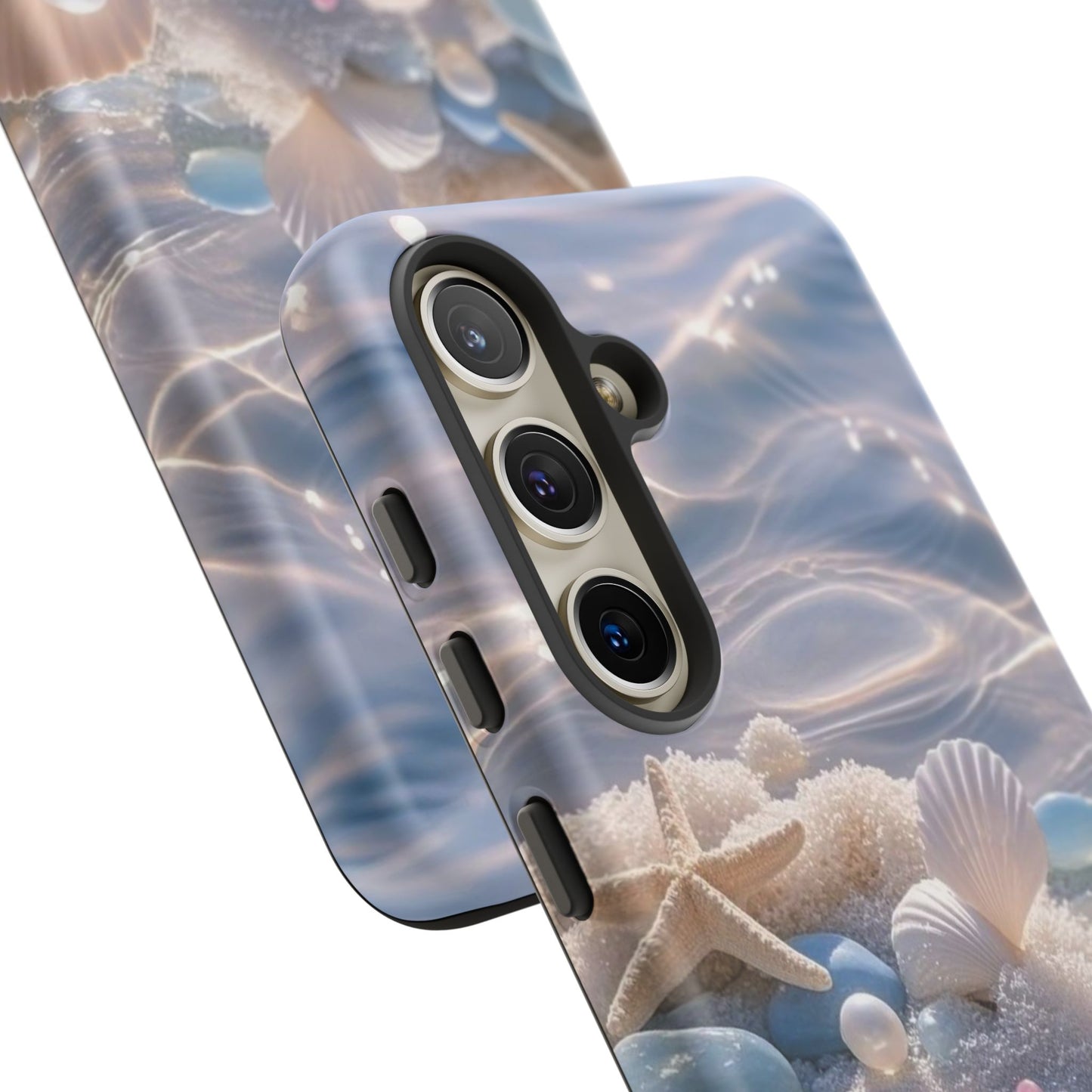 Seashell Pearl Phone Case — Pastel Beach Protective Tough Case