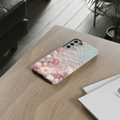 Tough Case - Pink Seashell Beach Phone Case