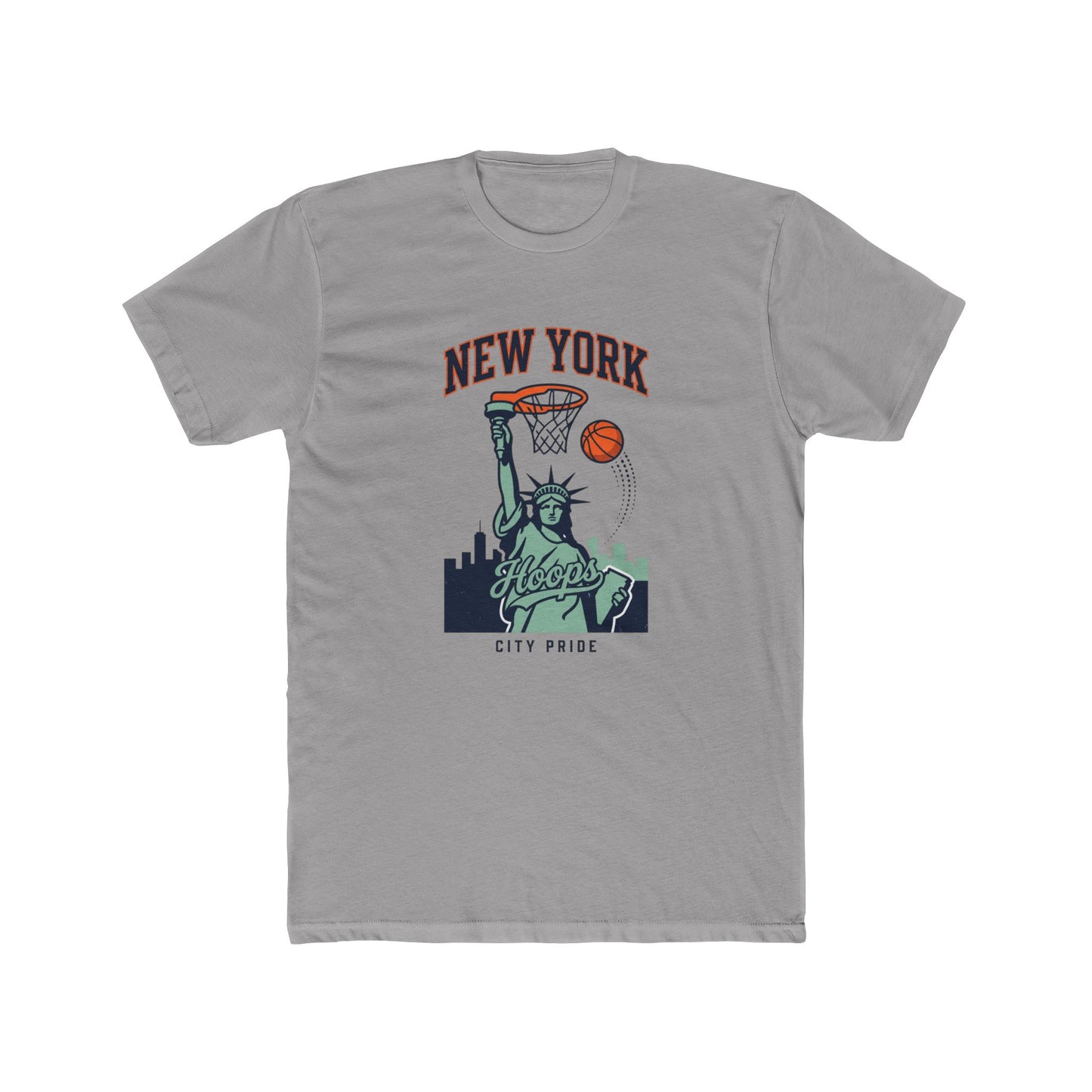 New York Hoops T-Shirt — Statue of Liberty Basketball City Pride Tee