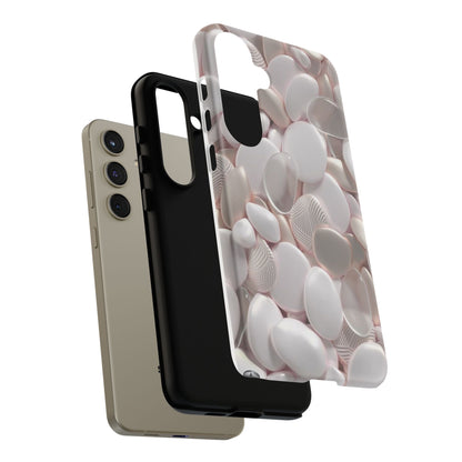 Phone Case – Soft Pink Pebble Pattern Protective Tough Case