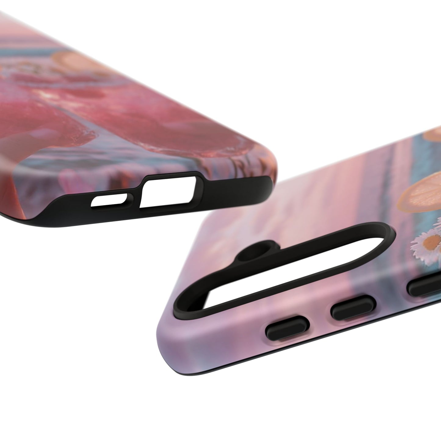 Pink Sunset Cocktail Phone Case — Beach Drink Protective Cover