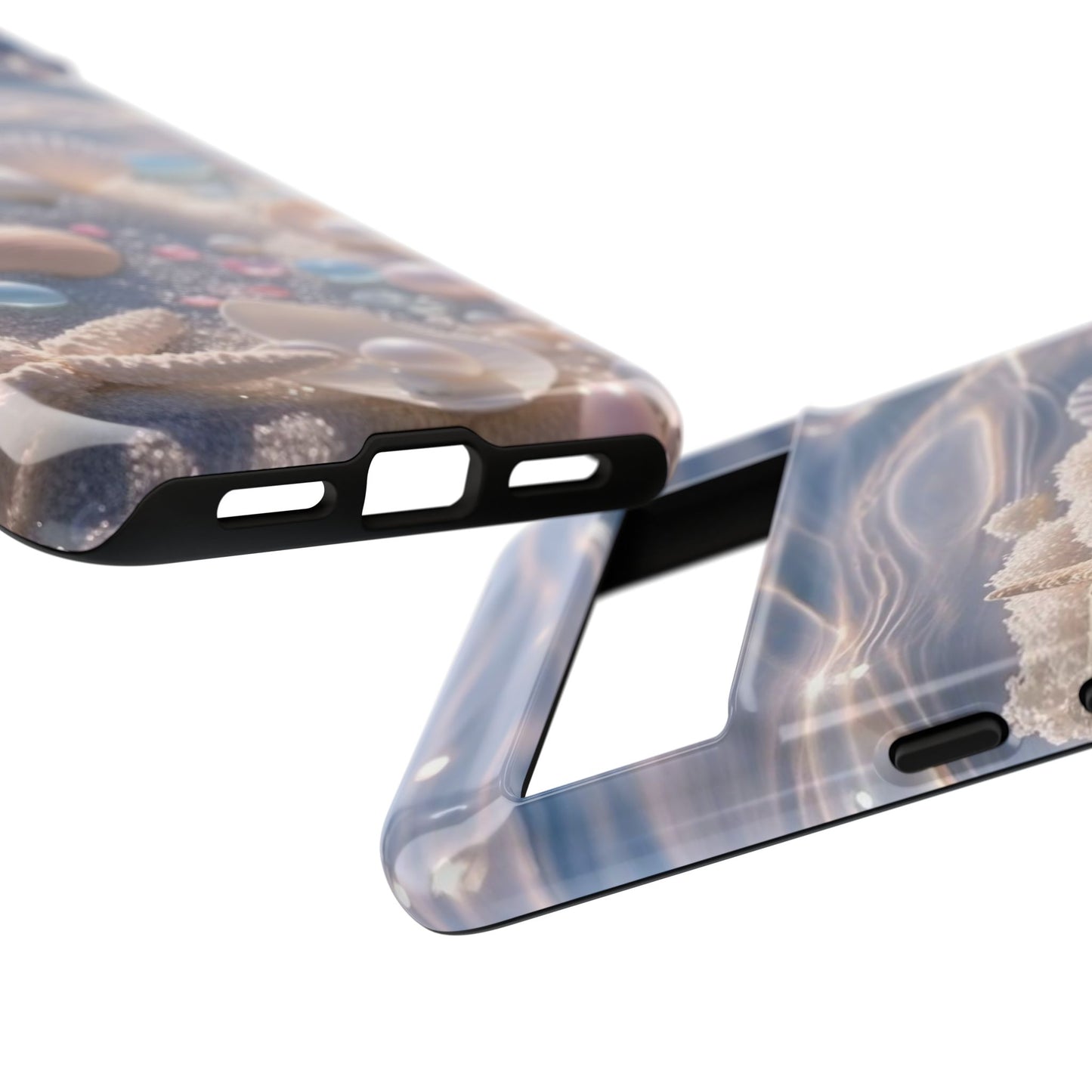 Seashell Pearl Phone Case — Pastel Beach Protective Tough Case