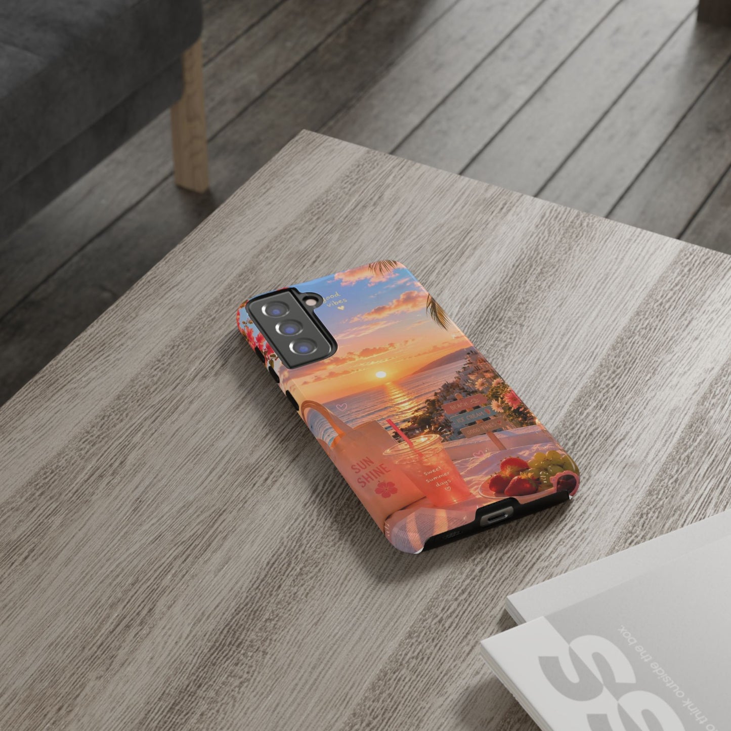 Sunset Beach Phone Case 'Good Vibes'