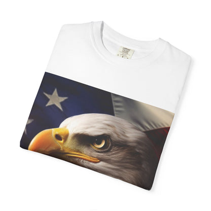 American Eagle Flag T-Shirt — Patriotic Bald Eagle Graphic Tee