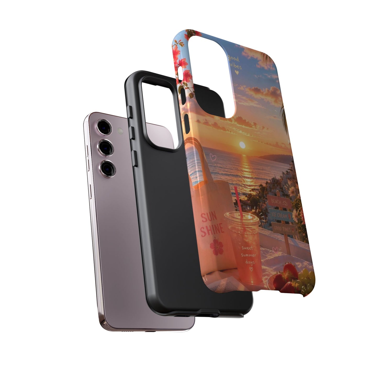 Sunset Beach Phone Case 'Good Vibes'