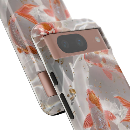 Koi Fish Phone Case "Serene Gold Fleck Watercolor"