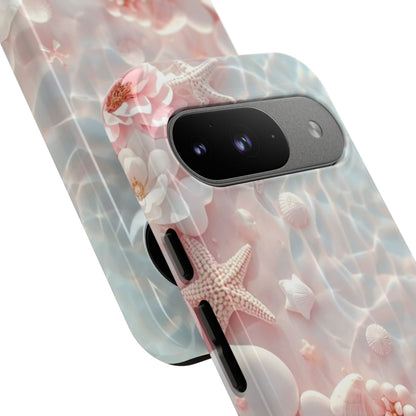 Phone Case — Pink Seashell Starfish Beach Waterproof Design