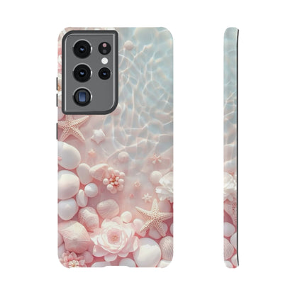 Tough Case - Pink Seashell Beach Phone Case