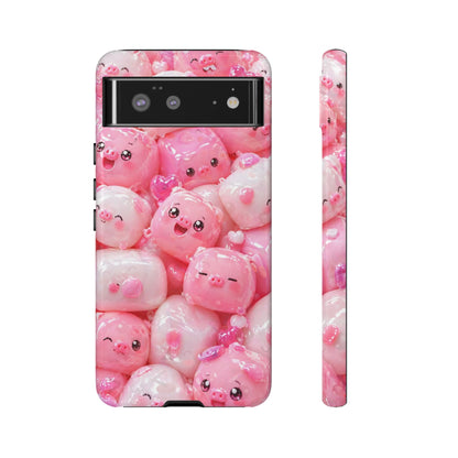 Cute Kawaii Pink Marshmallow Phone Case