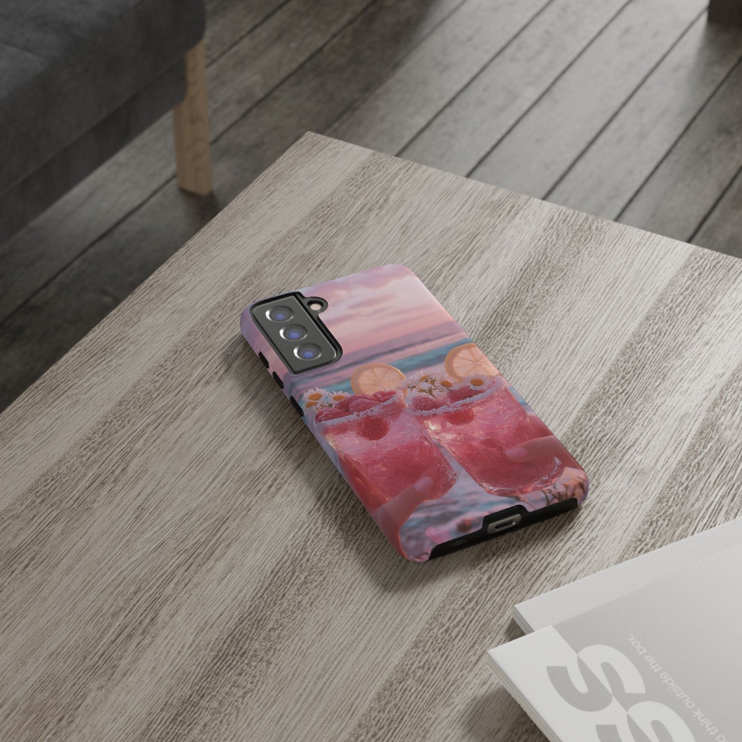 Tough Case - Pink Beach Cocktail Phone Case
