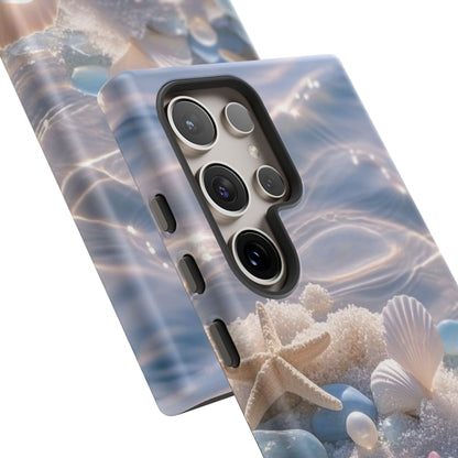 Tough Cases — Pastel Seashell Phone Case (Beach Shells, Pearls & Starfish)