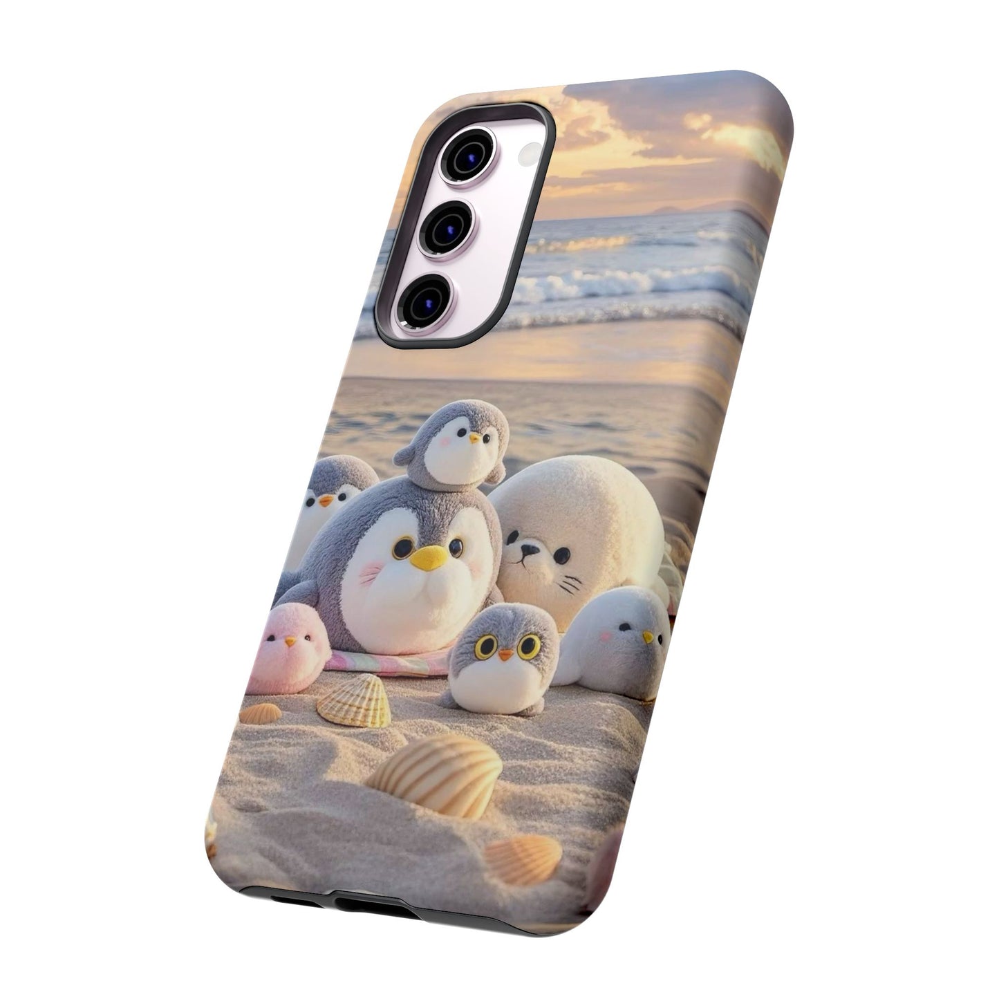 Cute Beach Penguin Phone Case "Kawaii Seaside Animal"