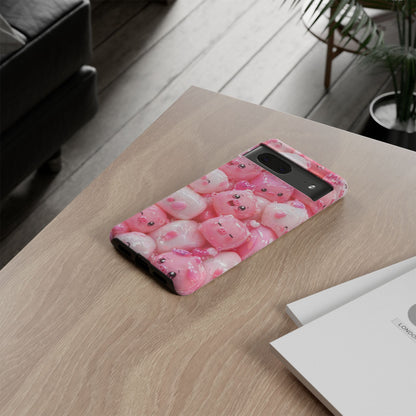Cute Kawaii Pink Marshmallow Phone Case