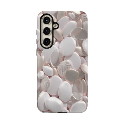 Phone Case – Soft Pink Pebble Pattern Protective Tough Case