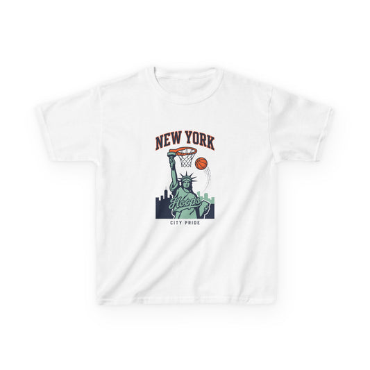Kids T-Shirt — New York Statue of Liberty Basketball 'City Pride' Tee