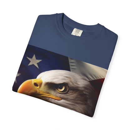 American Eagle Flag T-Shirt — Patriotic Bald Eagle Graphic Tee