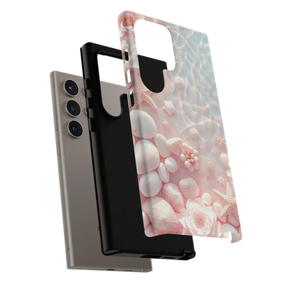 Phone Case — Pink Seashell Starfish Beach Waterproof Design