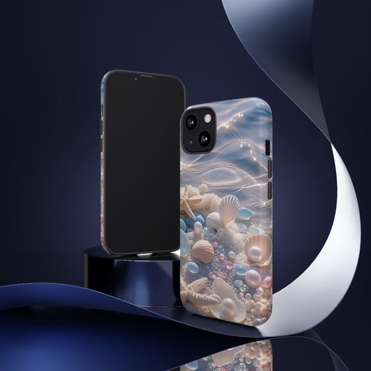 Seashell Pearl Phone Case Samsung iPhone Google Pixel