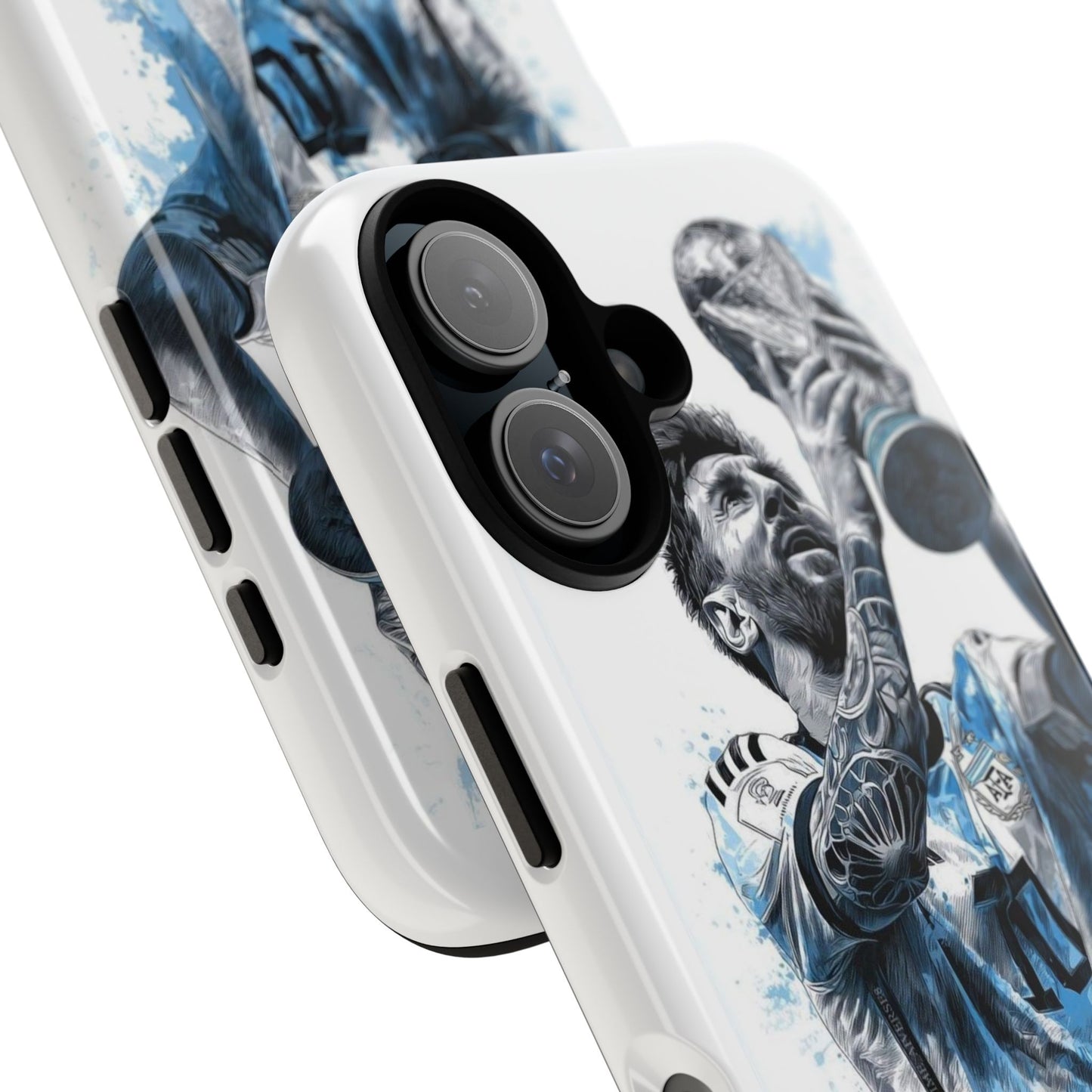 Soccer Champion Phone Case - Watercolor Trophy Player Design