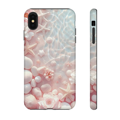 Phone Case — Pink Seashell Starfish Beach Waterproof Design