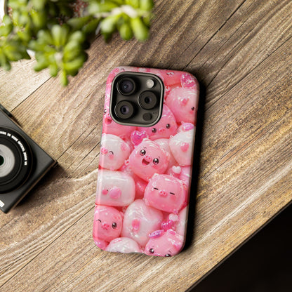 Cute Kawaii Pink Marshmallow Phone Case