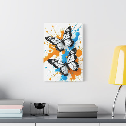 Butterfly Splash Canvas Wall Art — Matte Stretched Canvas