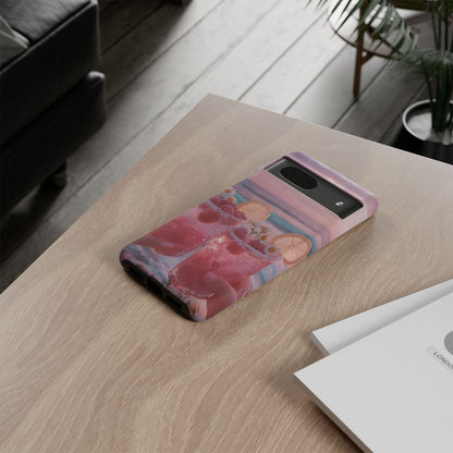 Pink Sunset Cocktail Phone Case — Beach Drink Protective Cover