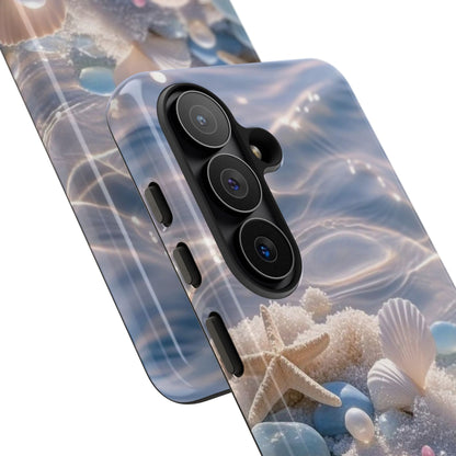 Seashell Pearl Phone Case — Pastel Beach Protective Tough Case