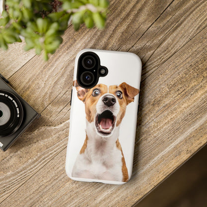 Shocked Dog Phone Case — Cute Pup Protective Tough Case