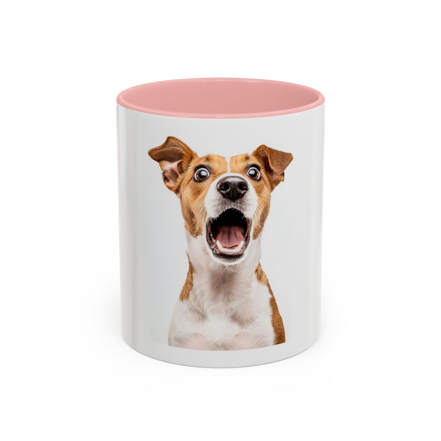 Surprised Dog Accent Coffee Mug – Funny Jack Russell Face 11/15oz