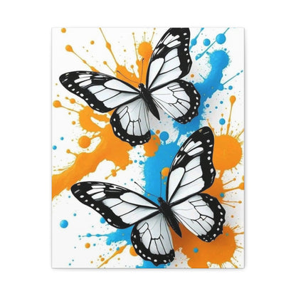 Butterfly Splash Canvas Wall Art — Matte Stretched Canvas