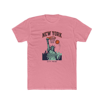 New York Hoops T-Shirt — Statue of Liberty Basketball City Pride Tee