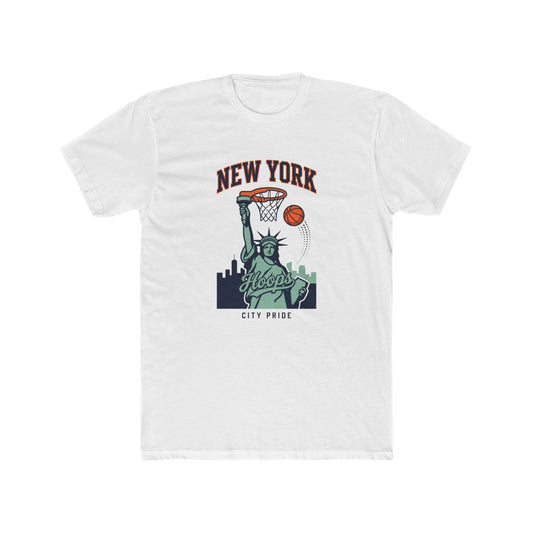 New York Hoops T-Shirt — Statue of Liberty Basketball City Pride Tee