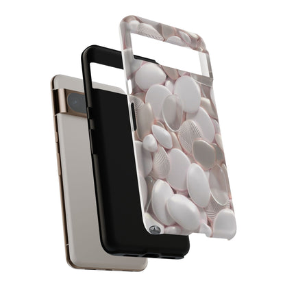 Phone Case – Soft Pink Pebble Pattern Protective Tough Case