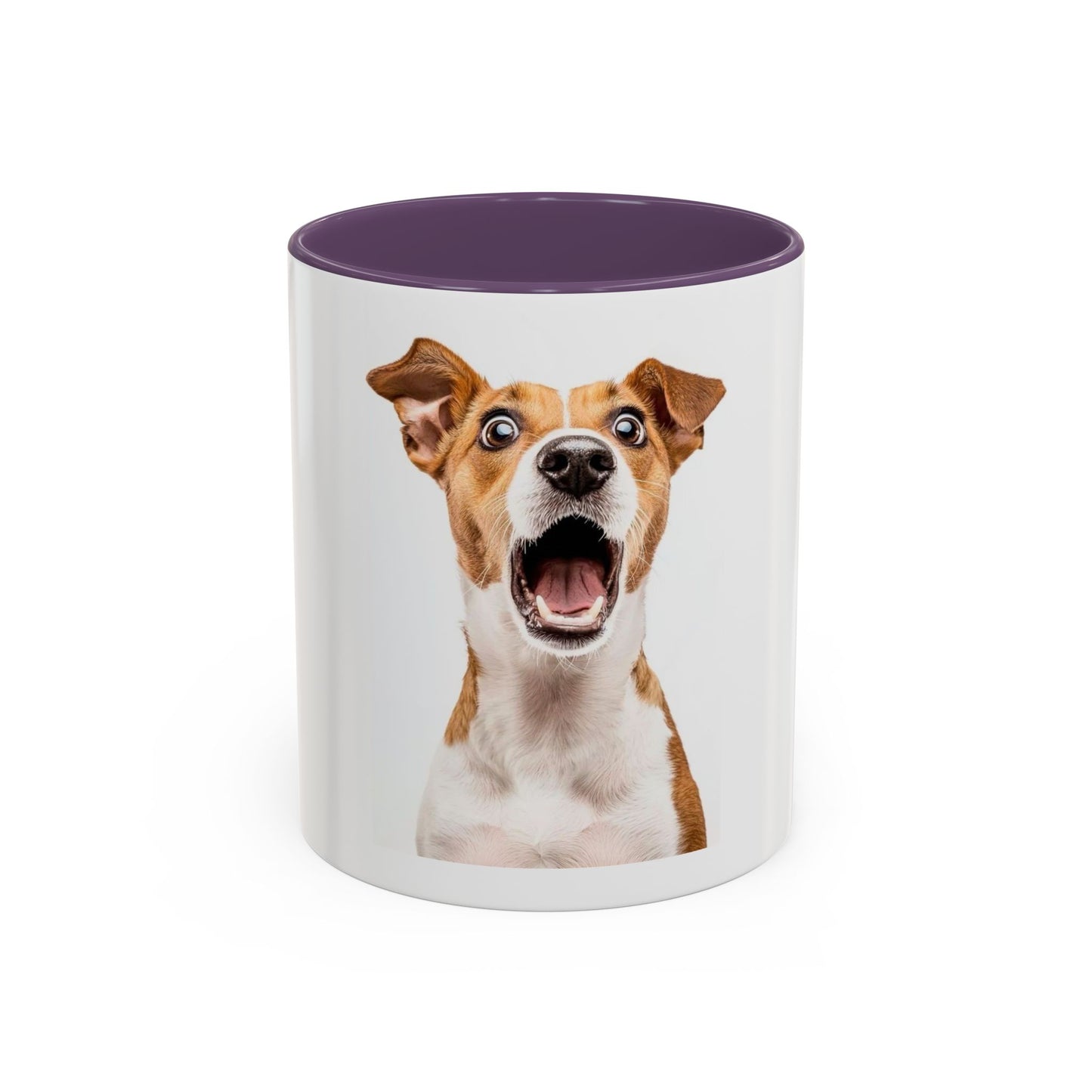 Surprised Dog Accent Coffee Mug – Funny Jack Russell Face 11/15oz