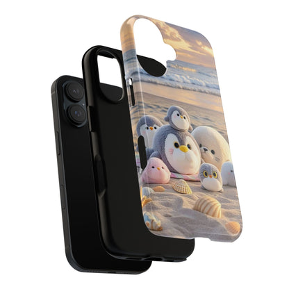 Cute Beach Penguin Phone Case "Kawaii Seaside Animal"