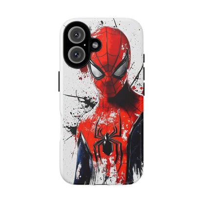 Spider Hero Phone Case — Red Splatter Superhero iPhone Cover
