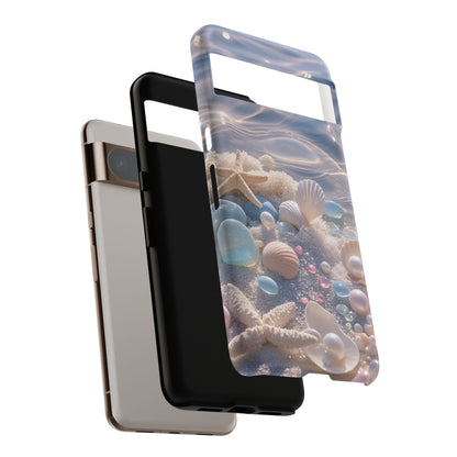 Seashell Pearl Phone Case — Pastel Beach Protective Tough Case