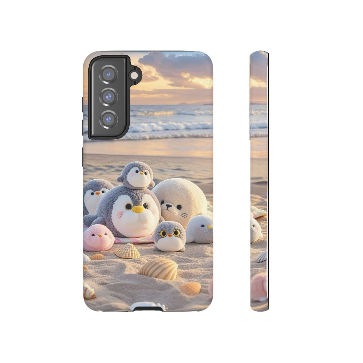 Cute Beach Penguin Phone Case "Kawaii Seaside Animal"