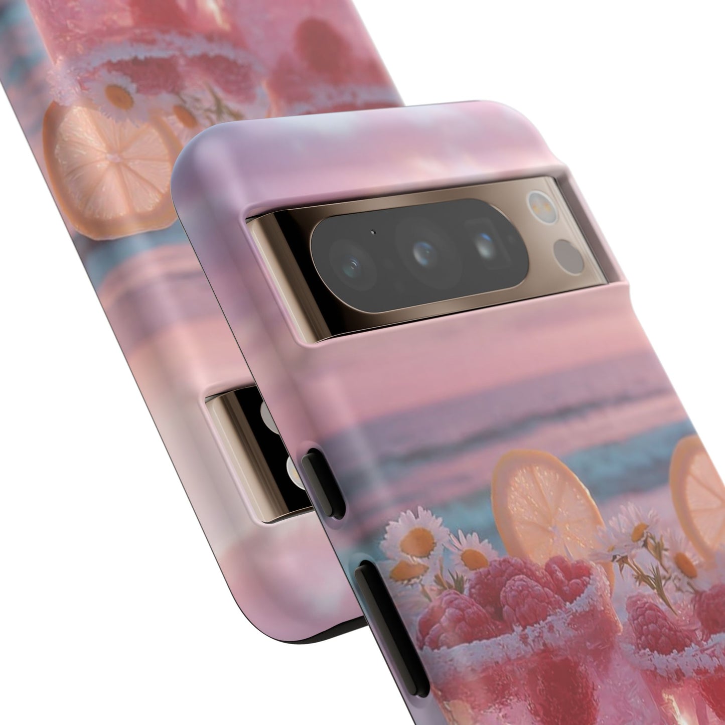 Pink Sunset Cocktail Phone Case — Beach Drink Protective Cover