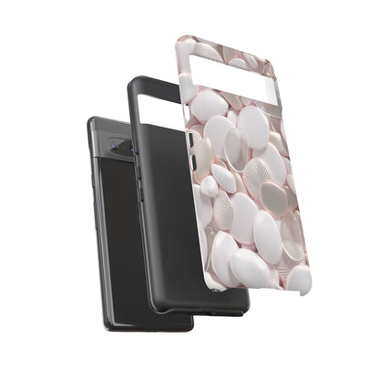 Phone Case – Soft Pink Pebble Pattern Protective Tough Case