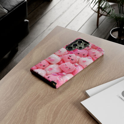 Cute Soft-Pink Character Protective Phone Case