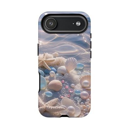 Seashell Pearl Phone Case — Pastel Beach Protective Tough Case