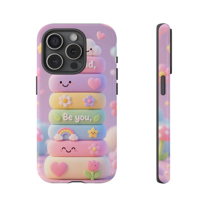 Cute Pastel Phone Case "Be Kind, Be You"