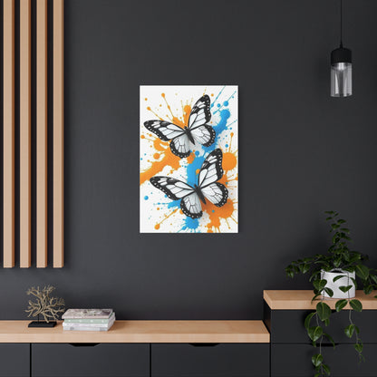 Butterfly Splash Canvas Wall Art — Matte Stretched Canvas