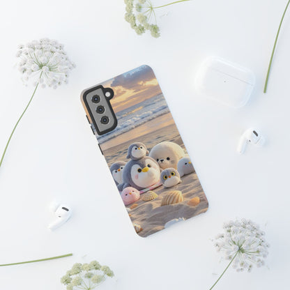 Cute Beach Penguin Phone Case "Kawaii Seaside Animal"